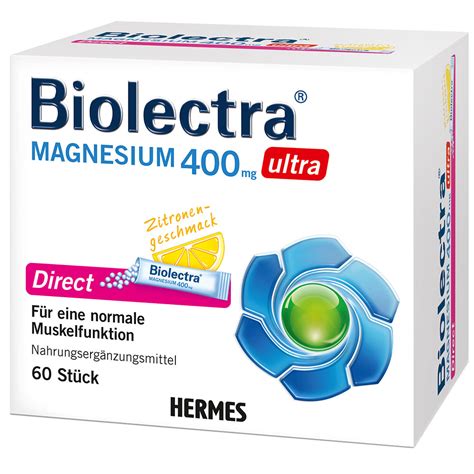 health food hermes biolectra magnesium 400mg ultra direct zitrone 40stk|magnesium 400 mg ultra direct.